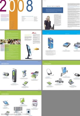 打印機畫冊中的電子產(chǎn)品 視覺藝術(shù)的科技演繹